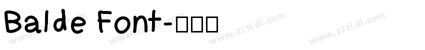 Balde Font字体转换